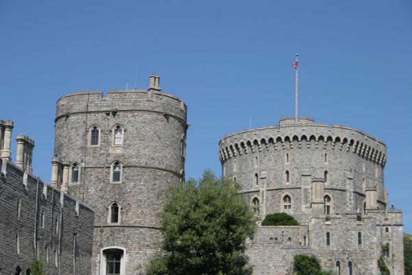 Defensive towers of Windsor Castle, United Kingdom