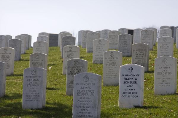 Tombstones covering a hill on Arlington | Arlington National Cemetery | United States