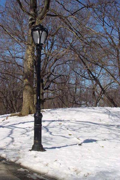 Lantern in the snow, United States