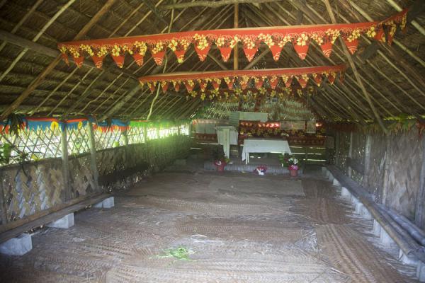 Interior of a traditional-style church in Port Resolution | Port Resolution | Vanuatu