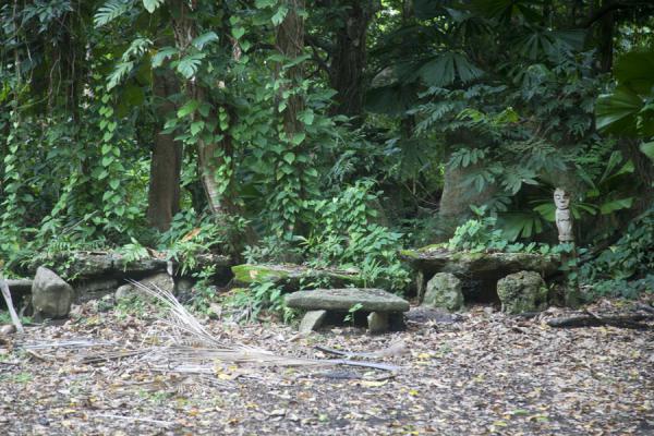 Some of the family stones on the nasala of Wala Island | Ile Wala | Vanuatu