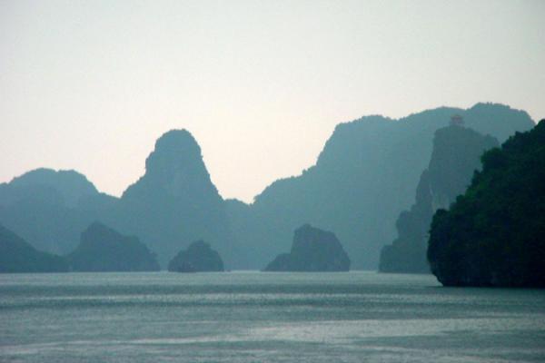Shadows of rocks, Halong Bay, Vietnam